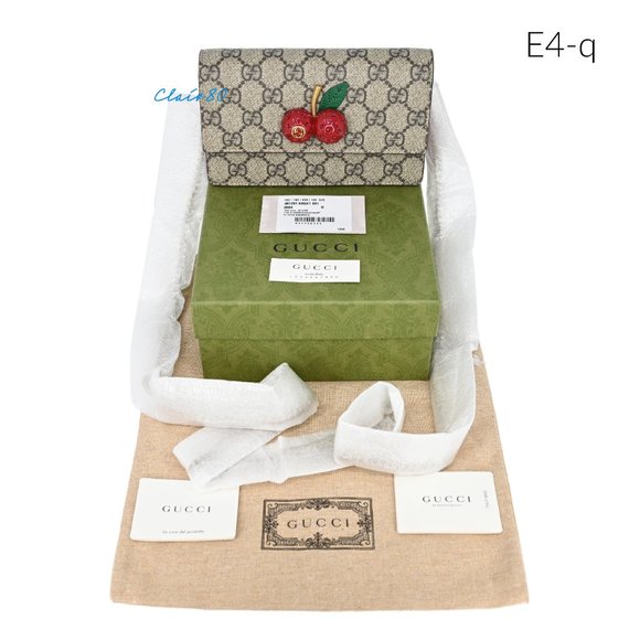 Gucci 481291 GG Supreme Mini Bag With Cherries - Picture 5 of 10